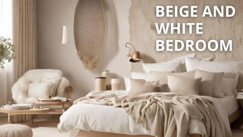 beige and white bedroom