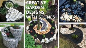 Unique and Inspiring Creative Garden Designs with Stones